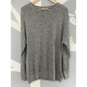ATHLETA Long Sleeve Crew Neck Stretch Sweater Soft Touch Women's Size L Gray